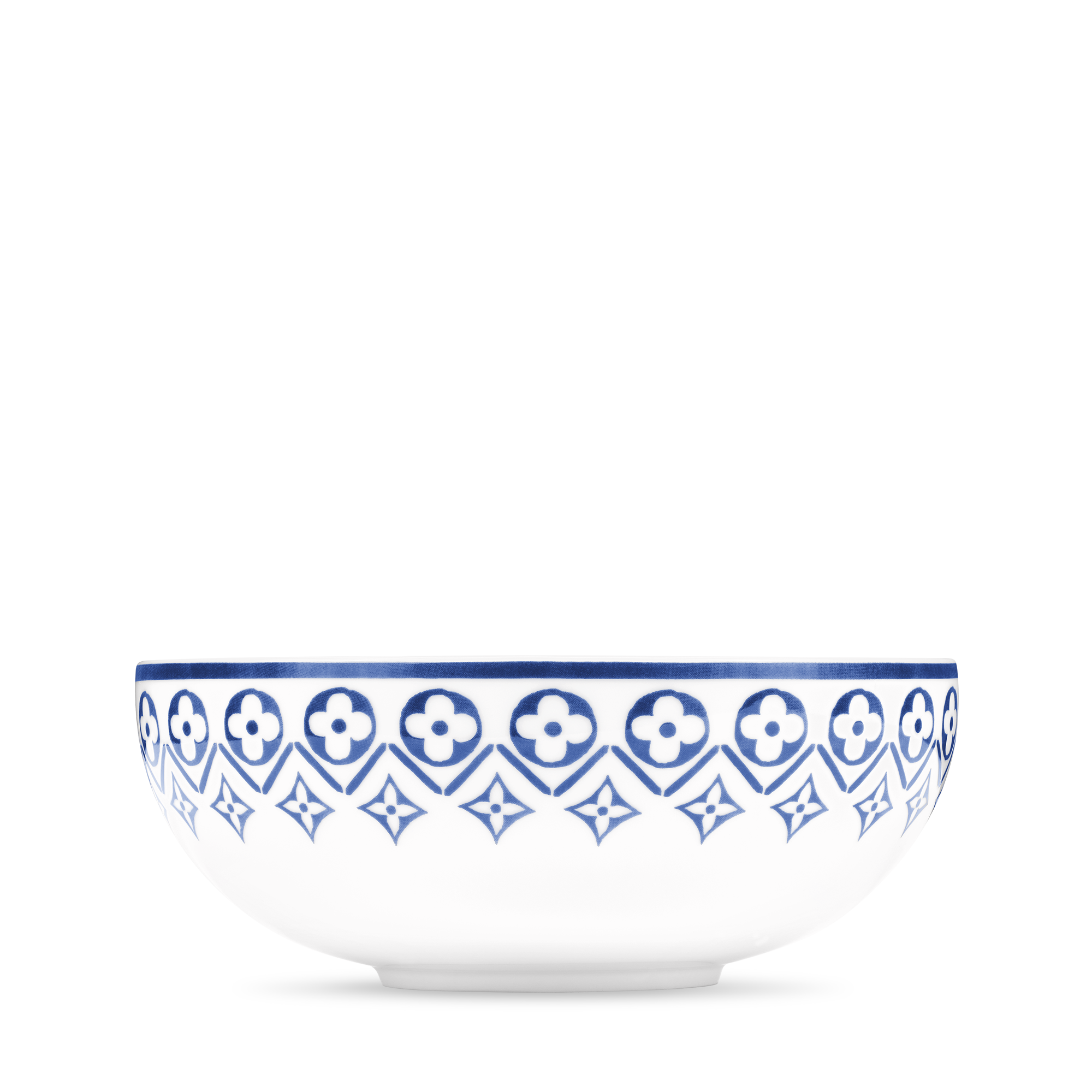 Large Bowl Monogram Flower Tile - Home and Art of Dining | LOUIS